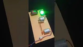 DC to DC Electricity Generate _ DC Motor #dcmotor #techdiy #generator #shorts