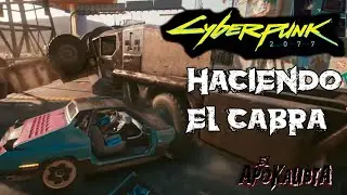 Cyberpunk 2077 Xbox one haciendo el cabra con un camion