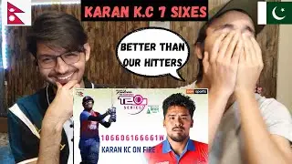 Pakistan Reaction Karan KC Power Hitting 7 Sixes Vs Malaysia