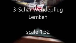 3-Schar Wendepflug Lemken scale 1:32