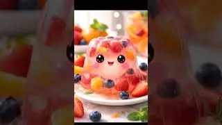 Jelly dance #jelly #cartoon #bounce #fruit #aifruits #ai #kids #strawberry #cooking #funny #asmr