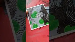😱Lotus Leaves in the Water #shorts #painting #leaf #art #acrylicpainting