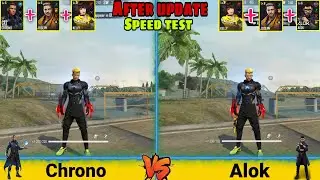 ALOK VS CHRONO SPEED TEST FREE FIRE - GARENA FREE FIRE