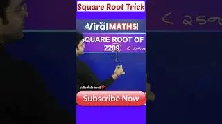 Square Roit Trick | स्क्वायर रूट ट्रिक #viralmaths #mathstricks #mathshorts #mathsshorttrick #maths