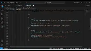 Part 4: Main Section Components for E-Learning Platform using #reactjs #tailwindcss