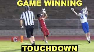 GAME WINNING INTERCEPTION and TOUCHDOWN at FOOTBALL GAME! 🏈