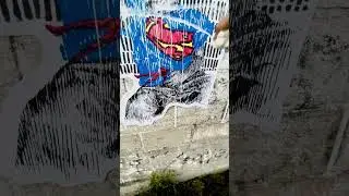 Paste Up superboy/ig:baemz___ #art #drawing #urbanart #pasteup #calle