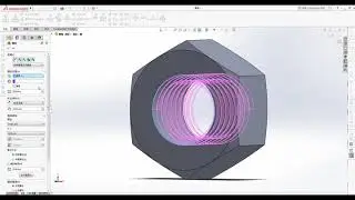SOLIDWORK 3D 螺帽練習