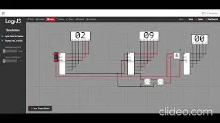 Digital Clock Design in LogiJS: Master Synchronous Counters | Digital Logic Project
