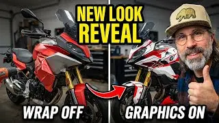 Complete Motorcycle Makeover: Old Wrap Off, New Graphics On