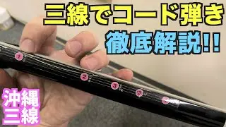 三線/コードの弾き方やコツ/簡単なバージョンも有ります【早見表】