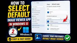 How to select default image viewer app in Windows 11 Laptop or PC only in 2 minutes