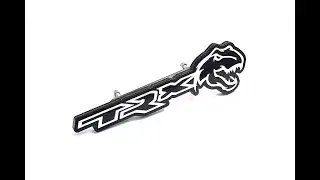 Custom TRX TIREX Grill Emblem Badge &ndash; Ultimate Front End Upgrade for Your Dodge!