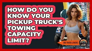How Do You Know Your Pickup Truck's Towing Capacity Limit? - Big Truck Lovers