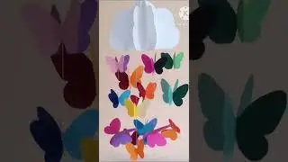 Paper butterfly classroom decoration ideas/Paper crafts design/paper butterfly making ideas
