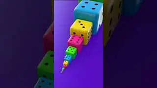 🎲 Infinite Dice Zoom Loop ✨ | Satisfying 3D Animation