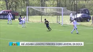 As&iacute; jugaba Leandro Paredes en las inferiores de Boca