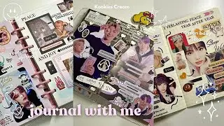 journal with me 🧸ྀི | yeonjun bday spread, jungkook & namjoon scrapbooking ⭐️