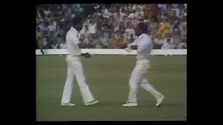 IAN CHAPPELL run out (VIV RICHARDS / CLIVE LLOYD) 62 AUSTRALIA v WEST INDIES LORD'S JUNE 21 1975