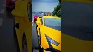 Lamborghini Car Race At India NH12 West Bengal, Ranaghat #lamborghini #carrace #viral