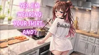 POV: You Get Home To Your Tsundere Roommate Wearing Your Shirt - Cozy Flirty ASMR F4M