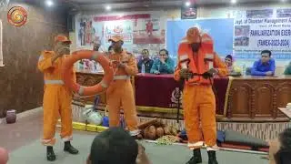 NDRF MOCK DRILL:WATER RESCUE TECHNIQUES