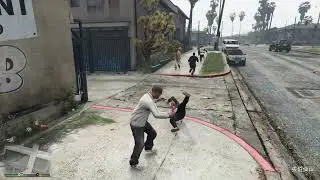 A madman was hitting people with a hammer in the street.GTA5
