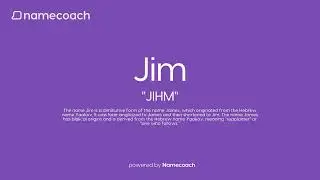 How to Pronounce Jim