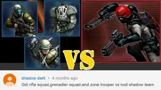 GDI Rifleman + Zone Trooper + Grenadier vs Nod Shadow Team