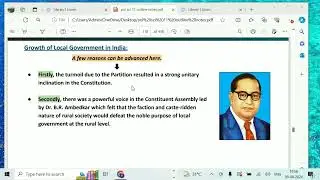 Evolution of Local Government in India