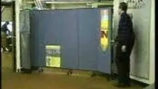 Wall mounted Screenflex partitions