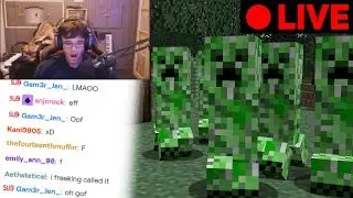 I Donated 100 Creepers to This Streamer to RUIN Their Minecraft World...