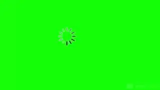 Buffering Loading on Green Screen Effect video