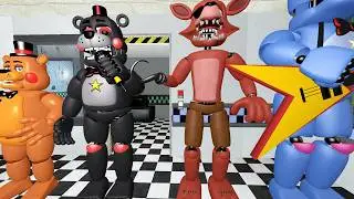 АНИМАТРОНИКИ ПУГАЮТ ОХРАННИКА, В GARRYS MOD COOP FNAF 1, ИГРАЕМ С НОВЫМИ АНИМАТРОНИКАМИ