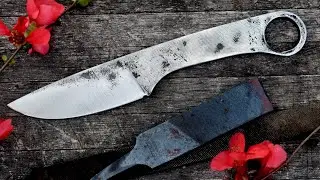 Forging a simple knife from a file