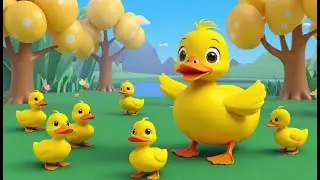 Little Duck Slipped on a Banana 🦆🍌 | 3D Animated Nursery Rhyme for Kids