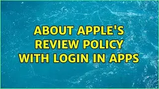 About Apple's review policy with login in apps (2 Solutions!!)