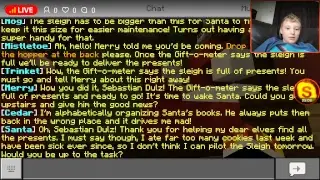 playing Minecraft  ( Santa's sleigh ride) map by polymaps LIVE🔴