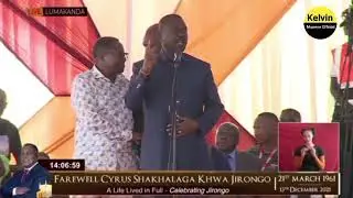Navakholo mp Emmanuel Wangwe speech during  the burial of Cyrus Jirongo 