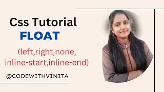 CSS Tutorial||float in css|left,right,none,inline-start,inline-end|with example|@CodeWithVinita