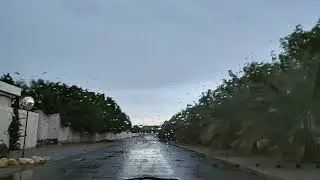 رحلة الطريق إلى المسجد ... في دبي -الخوانيج- وادي العمردي ، و الأمطار تنزل ...مسجد جمعة النابودة ...
