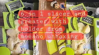 💯 Honest Review & demo of this meesho trending kitchen tool | 6 in 1 slicer and greater with holder