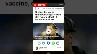Vikings Coach FIRED for Refusing VAX