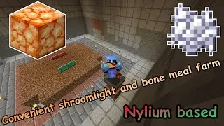 Convenient shroomlight farm that produces bone meal too!