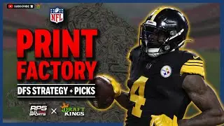 NFL DFS Picks & Lineups | TEXANS @ STEELERS | 1/12 - MNF Print Factory