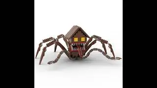 Trevor Henderson Creatures Monster House Head Lego moc