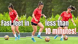 HOW TO IMPROVE YOUR FOOTWORK IN SOCCER? | 7 FOOTWORK DRILLS TO GET FAST FEET INSTANTLY!