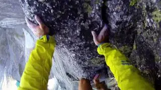 Stetind solo climbing
