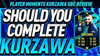 86 PLAYER MOMENTS KURZAWA PLAYER REVIEW! SHOULD YOU COMPLETE KURZAWA SBC?! FIFA 21 ULTIMATE TEAM!