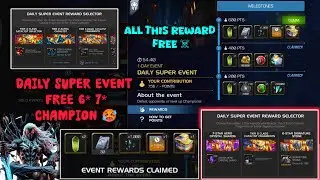 #Mcoc Daily Super Event Guide🔥Free 6* 1000 Hero Crystal Shard🤩 After The Collector Defend☠️👺